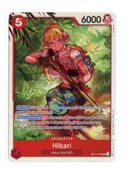 Hibari OP11-010 SR One Piece A Fist of Divine Speed NM - Image 1
