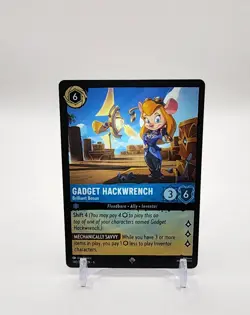 Disney Lorcana TCG Azurite Sea Gadget Hackwrench Super Rare 140/204 - Image 1