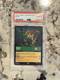 Disney Lorcana First Chapter Beast #70 Wolfsbane PSA 10 - Image 1