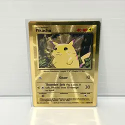 Pikachu 58/102 Gold Metal - Pokemon TCG 25th Anniversary Celebrations - NM - Image 1