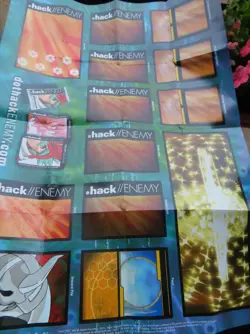 Dot Hack Enemy TCG Collection Lot Rulebook Cards Foil Poster .Hack - Image 4