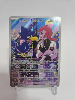 Pokemon Card | Team Rocket's Murkrow 200/182 Destined Rivals Illustration Rare - Image 1