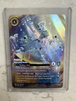 Disney Lorcana - Determined Mother - Perdita Floodborn Hero Holo Card 207/204 - Image 1