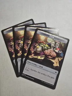 x4 Food Token Bloomburrow Regular - Image 1