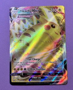 Pokemon TCG Pikachu VMAX SWSH286 Sword & Shield Promo Holo VMAX Card 2023 - Image 1