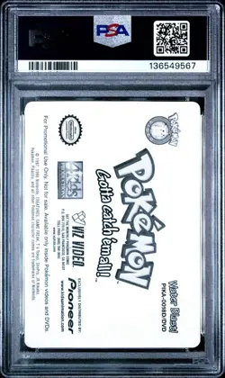 2000 Pokemon Card Pioneer Lenticular Pikachu Water Blast Promo #18 PSA 8 POP 18 - Image 2
