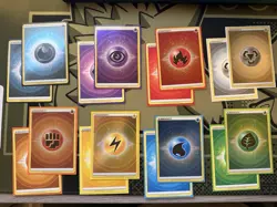 Pokemon SwSh Brilliant Star NM COMPLETE Set Energy Cards (Holo & Reg) Lot of 16 - Image 1