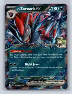 N'S ZOROARK EX 098/159 DOUBLE RARE JOURNEY TOGETHER POKEMON NM - Image 1