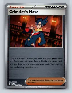 GRIMSLEY'S MOVE 090/094 UC PHANTASMAL FLAMES POKEMON REVERSE HOLO NM - Image 1