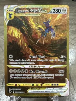 Pokemon Origin Forme Dialga VSTAR Crown Zenith GG68/GG70 SECRET RARE Holo - Image 1