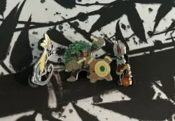 Inteleon Rillaboom Cinderace TCG Galar Starter Collection Pokemon Pins - Image 1