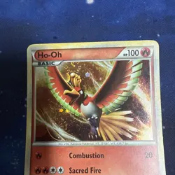 Pokemon TCG Ho-Oh Hgss01 Holo With Swirl 💫 - Image 2