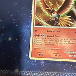 Pokemon TCG Ho-Oh Hgss01 Holo With Swirl 💫 - Image 5