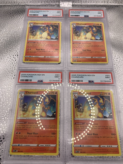 (FOUR) SEQUENTIAL 2025 POKEMON M24 MCDONALD'S COLLECTION #001 CHARIZARD PSA 9'S - Image 1