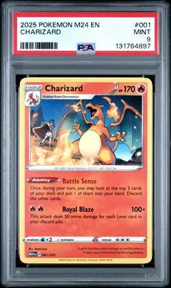 (FOUR) SEQUENTIAL 2025 POKEMON M24 MCDONALD'S COLLECTION #001 CHARIZARD PSA 9'S - Image 4