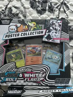 Pokemon TCG SV10.5 Black Bolt & White Flare POSTER COLLECTION Sealed Brand New!! - Image 1
