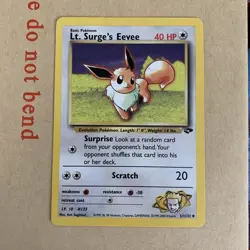 Pokemon TCG Lt. Surge’s Eevee Gym Challenge 51/132 Regular LP. - Image 2