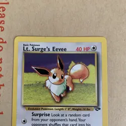 Pokemon TCG Lt. Surge’s Eevee Gym Challenge 51/132 Regular LP. - Image 3