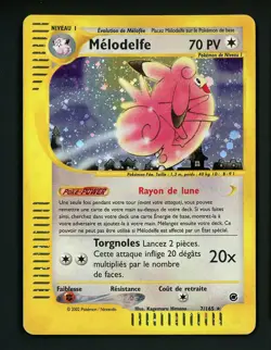 Clefable HP 7/165 FRENCH - Holo Rare Expedition - Pokemon Melodelfe - Image 1