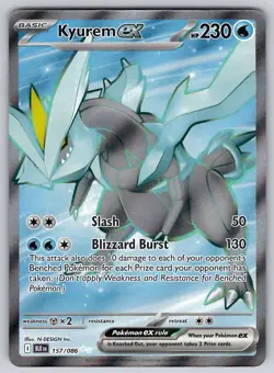 Kyurem ex 157/086 Black Bolt NM Pokemon Ultra Rare - Image 1
