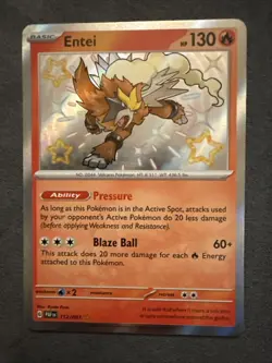 Entei 112/091 Paldean Fates Baby Shiny Pokemon TCG NM/Near Mint - Image 1