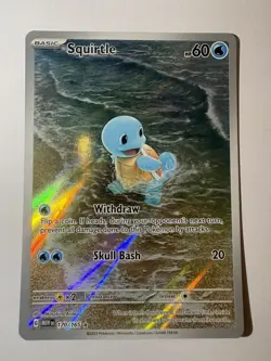 Squirtle 170/165 Sv: Scarlet & Violet 151 Illustration Rare Pokemon TCG NM - Image 1