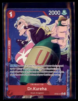 One Piece CCG Dr.Kureha OP08-015 Two Legends Rare Parallel - Image 1