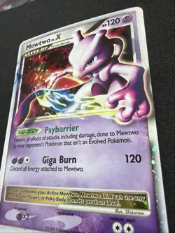 Pokemon TCG Mewtwo LV.X Black Star Promo DP28 Diamond and Pearl Holo - NM- - Image 3
