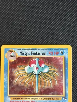 Pokemon TCG Misty's Tentacruel Gym Heroes Holo Rare Unlimited 10/132 2000 - Image 2