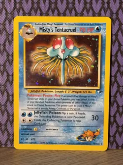 Pokemon TCG Misty's Tentacruel 10/132 Gym Heroes Holo Rare Unlimited English - Image 1