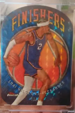 2024-25 Topps Finest - Finishers Shai Gilgeous-Alexander #F-1 Blue Geo 11/75 - Image 1