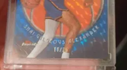 2024-25 Topps Finest - Finishers Shai Gilgeous-Alexander #F-1 Blue Geo 11/75 - Image 3