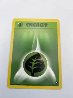 129/132 Grass Energy - Gym Challenge - LP - Pokemon TCG Card - Image 1