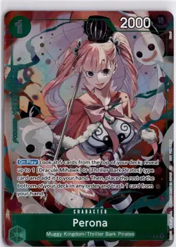 Perona OP09-034 R Foil One Piece Heroine’s Edition Dash Pack Trading Card - Image 1