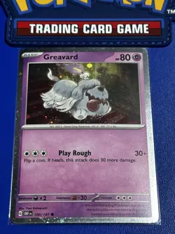 Pokemon Greavard #100/197 Obsidian Flames Cosmos Holo Promo Card, NM - Image 1