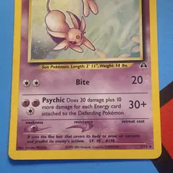 Espeon 1/75 Neo Discovery Holo Pokemon Card LP Condition - Image 3