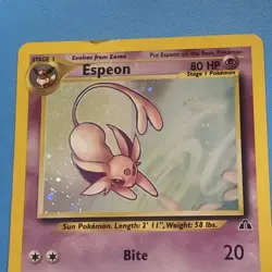 Espeon 1/75 Neo Discovery Holo Pokemon Card LP Condition - Image 4