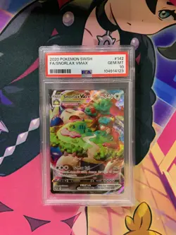 Snorlax VMAX PSA 10 Full Art Sword And Shield Base Set 142/202 Pokemon Card - Image 3