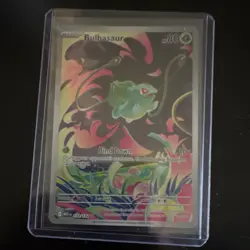 Pokemon Bulbasaur Full Art Illustration Rare Holo Card 133/132 Me01 English - Image 1