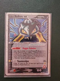 Pokemon EX DEOXYS - #108/107 Rocket's Raikou ex - ITALIANO - Secret Rare Holo - Image 1