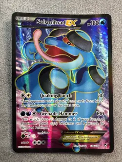 Pokemon TCG Seismitoad EX 106/111 Furious Fists XY Full Art Holo LP - Image 1