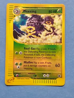 Pokemon Reverse Holo eReader Weezing- Expedition- 32/165- LP - Image 1