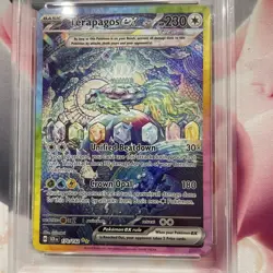 PSA 8 Terapagos ex 170/142 SIR Sv07: Stellar Crown Holo Pokemon 2024 - Image 4