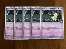 Team Rocket's Mimikyu 87/182 Non Holo X5 Destined Rivals Pokemon TCG NM - Image 1