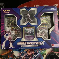 Pokemon TCG Mega Mewtwo X Figure Collection Box 2015 New Factory Sealed - Image 1