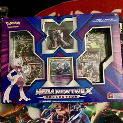 Pokemon TCG Mega Mewtwo X Figure Collection Box 2015 New Factory Sealed - Image 2