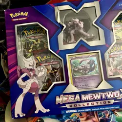 Pokemon TCG Mega Mewtwo X Figure Collection Box 2015 New Factory Sealed - Image 3