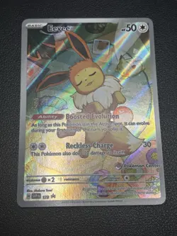 Pokemon Center Eevee Stamped Promo Prismatic Evolutions PC ETB Exclusive SVP 173 - Image 1