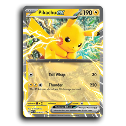 Pikachu ex 028/131 Double Rare Prismatic Evolutions Pokemon NM - Image 1