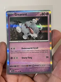 Greavard | 105/198 | Holo Exclusive | Pokemon (from Mimikyu ex Box) - Image 1